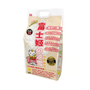 富士姬之淡雪 1.5+3.0 粗幼粒混合天然淨白豆乳 豆腐貓砂 原味 18L (新舊包裝隨機發貨)