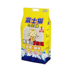 富士貓之王樣 3.0粗粒 天然玉米豆乳 豆腐貓砂 原味 17.5L - 原裝行貨